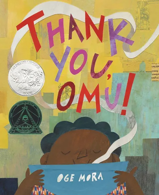 The cover of the children's book "Thank You, Omu!" by Oge Mora