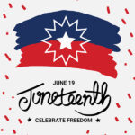 A social media card to mark Juneteenth