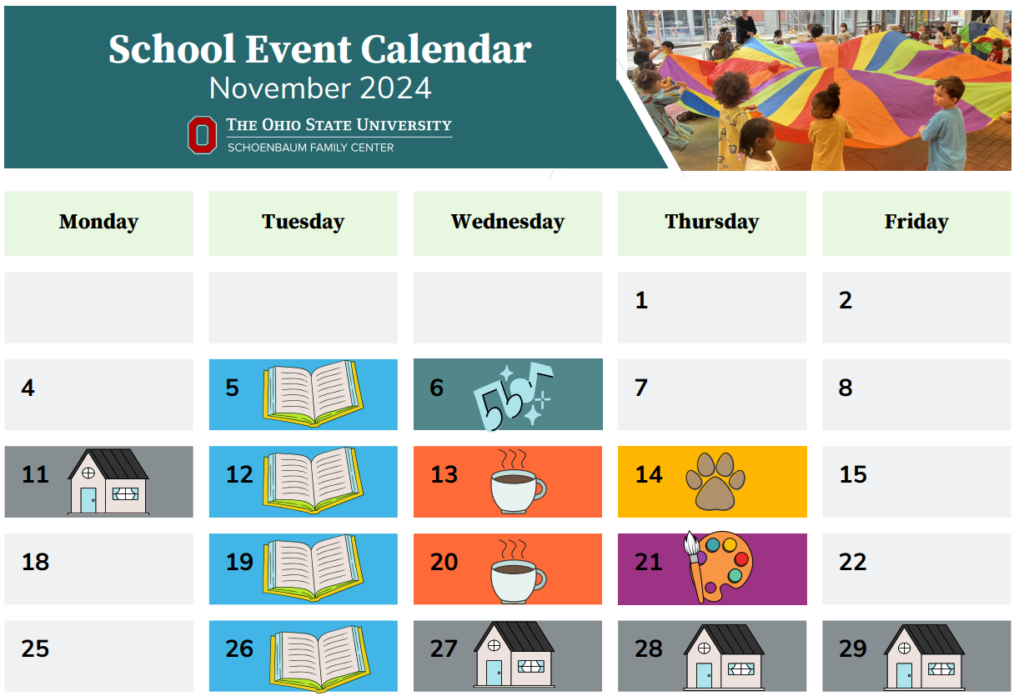 November school event calendar